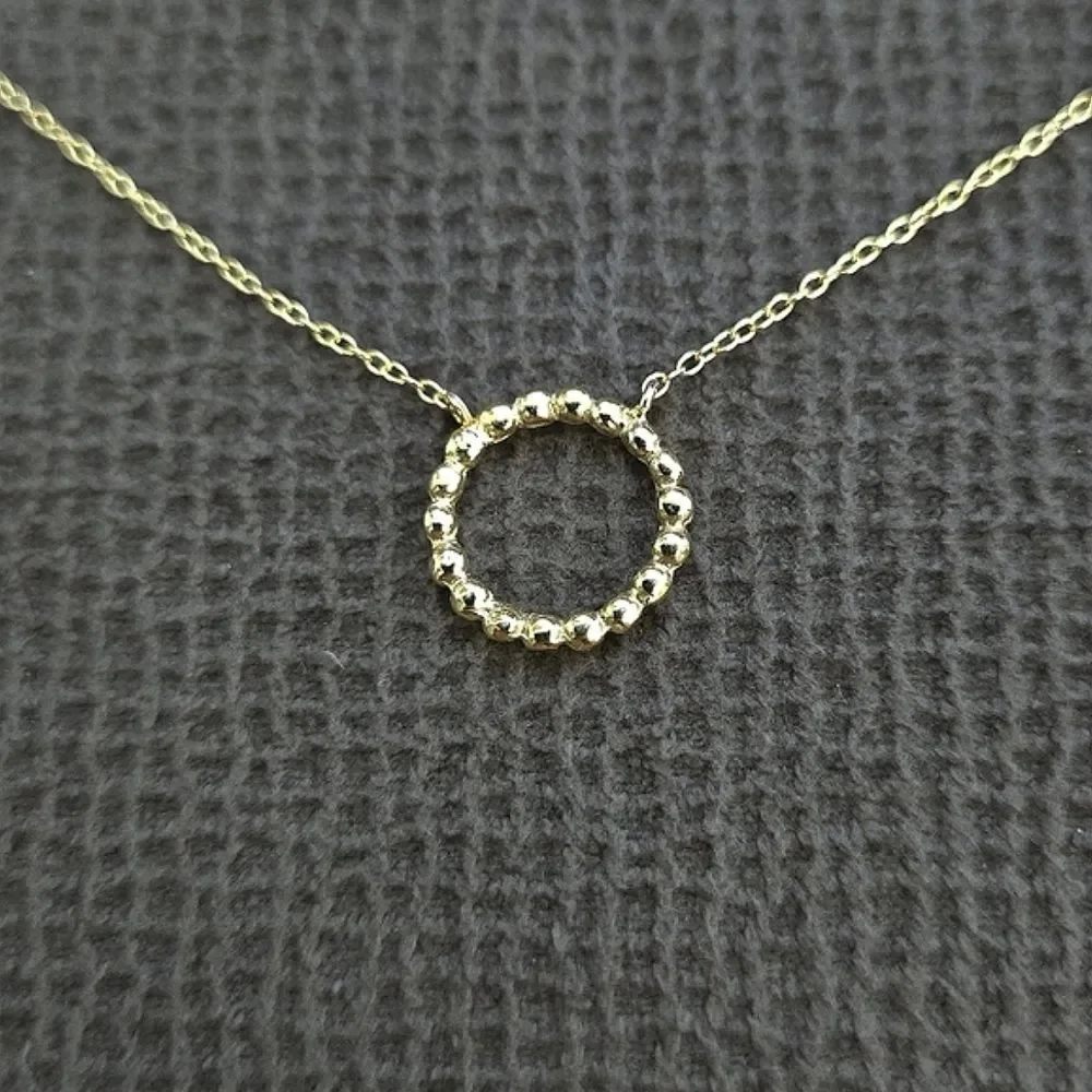 MESH Stationary Open Circle⭕️ Necklace